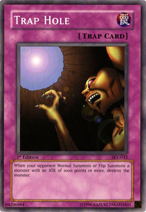 Trap Hole SKE-042 card from Starter Deck: Kaiba Evolution