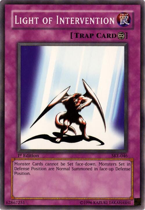 Light of Intervention SKE-046 card from Starter Deck: Kaiba Evolution