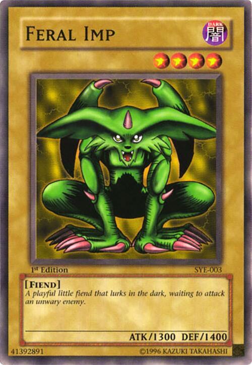 Feral Imp SYE-003 card from Starter Deck: Yugi Evolution