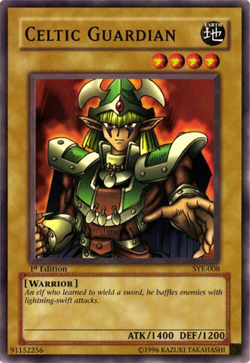 Celtic Guardian SYE-008 card from Starter Deck: Yugi Evolution