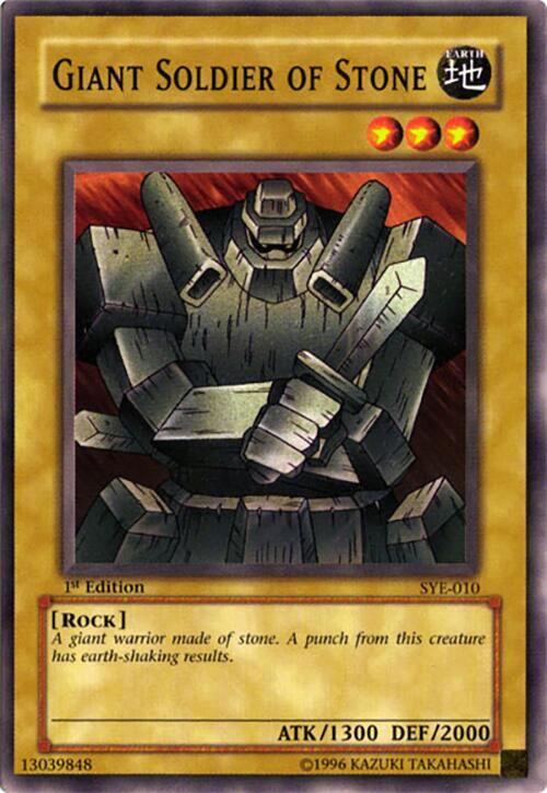 Giant Soldier of Stone SYE-010 card from Starter Deck: Yugi Evolution