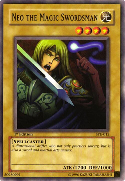 Neo the Magic Swordsman SYE-012 card from Starter Deck: Yugi Evolution