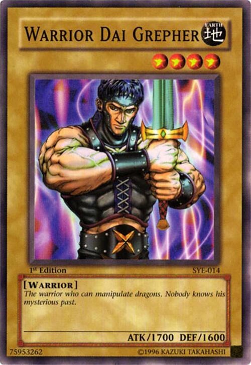 Warrior Dai Grepher SYE-014 card from Starter Deck: Yugi Evolution