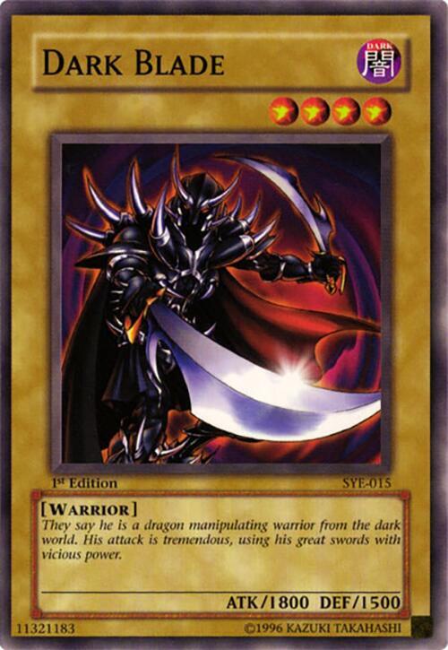Dark Blade SYE-015 card from Starter Deck: Yugi Evolution