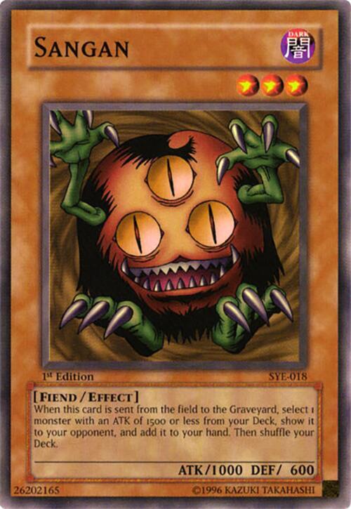Sangan SYE-018 card from Starter Deck: Yugi Evolution