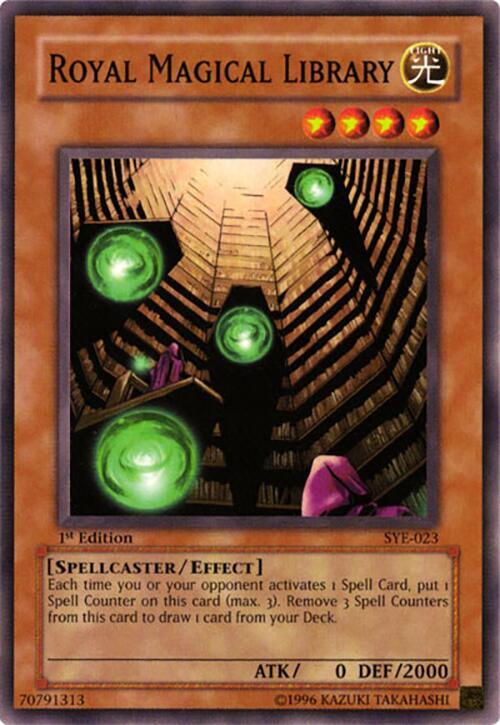 Royal Magical Library SYE-023 card from Starter Deck: Yugi Evolution