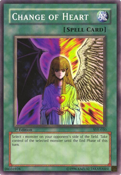 Change of Heart SYE-030 card from Starter Deck: Yugi Evolution