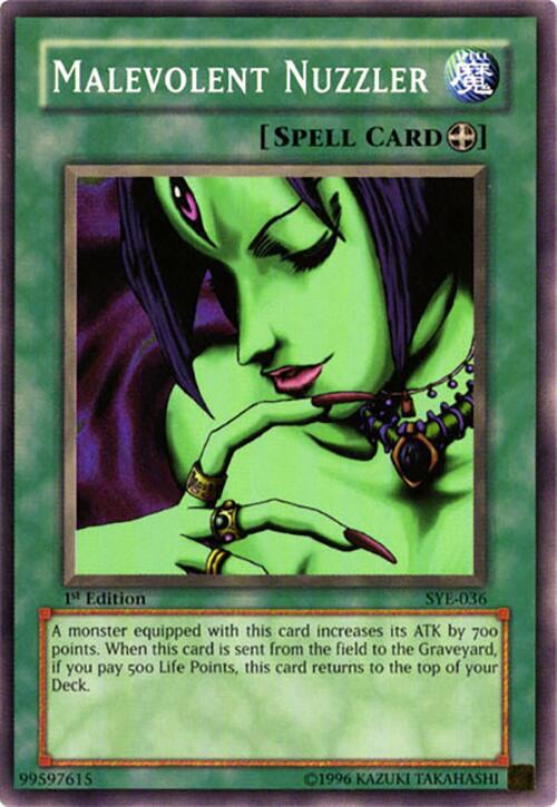 Malevolent Nuzzler SYE-036 card from Starter Deck: Yugi Evolution