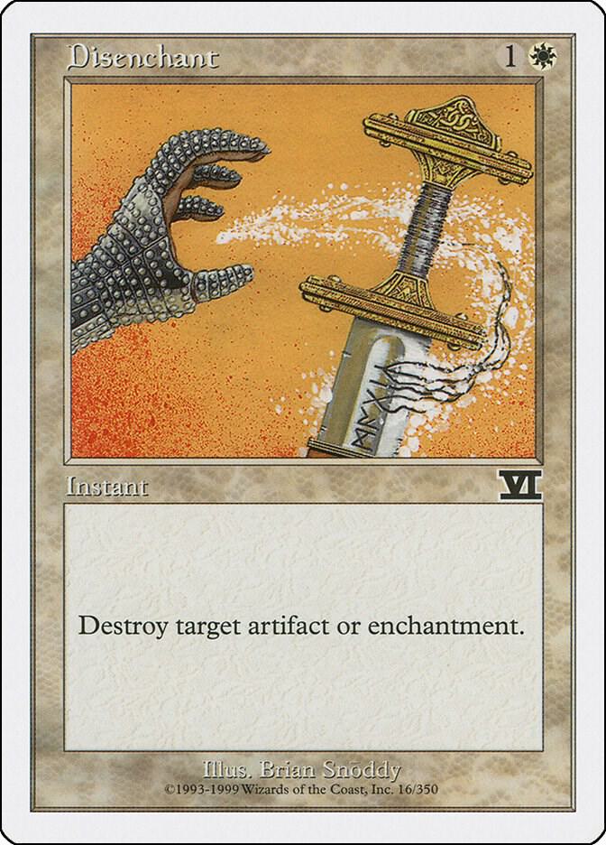 Disenchant 16 card from Classic Sixth Edition
