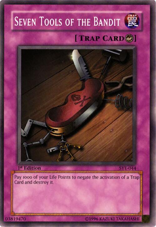 Seven Tools of the Bandit SYE-044 card from Starter Deck: Yugi Evolution