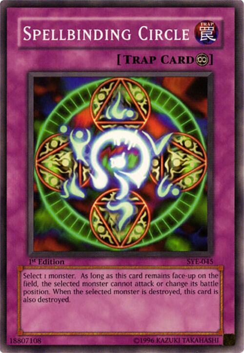 Spellbinding Circle SYE-045 card from Starter Deck: Yugi Evolution