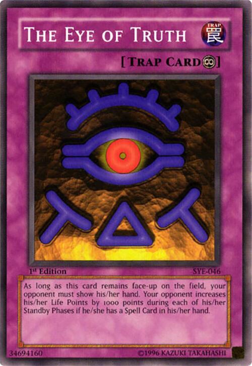 The Eye of Truth SYE-046 card from Starter Deck: Yugi Evolution