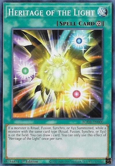 Heritage of the Light BODE-EN000 card from Burst of Destiny