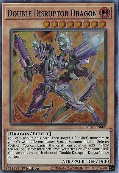 Double Disruptor Dragon BODE-EN002 card from Burst of Destiny