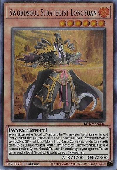 Swordsoul Strategist Longyuan BODE-EN005 card from Burst of Destiny