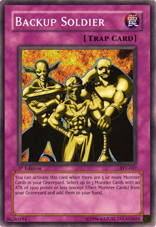 Backup Soldier SYE-047 card from Starter Deck: Yugi Evolution