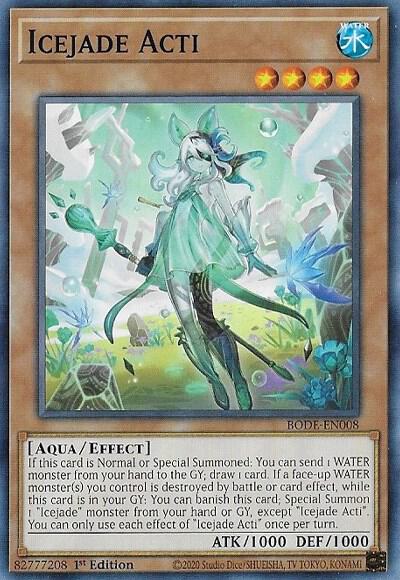 Icejade Acti BODE-EN008 card from Burst of Destiny