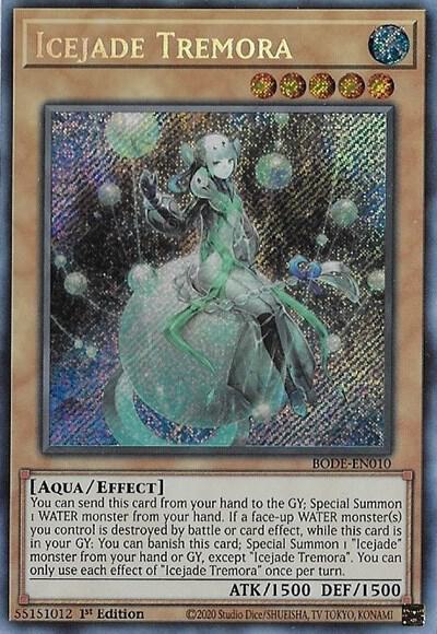 Icejade Tremora BODE-EN010 card from Burst of Destiny
