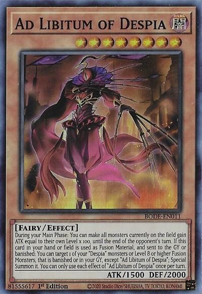 Ad Libitum of Despia BODE-EN011 card from Burst of Destiny