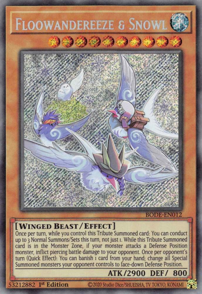 Floowandereeze & Snowl BODE-EN012 card from Burst of Destiny