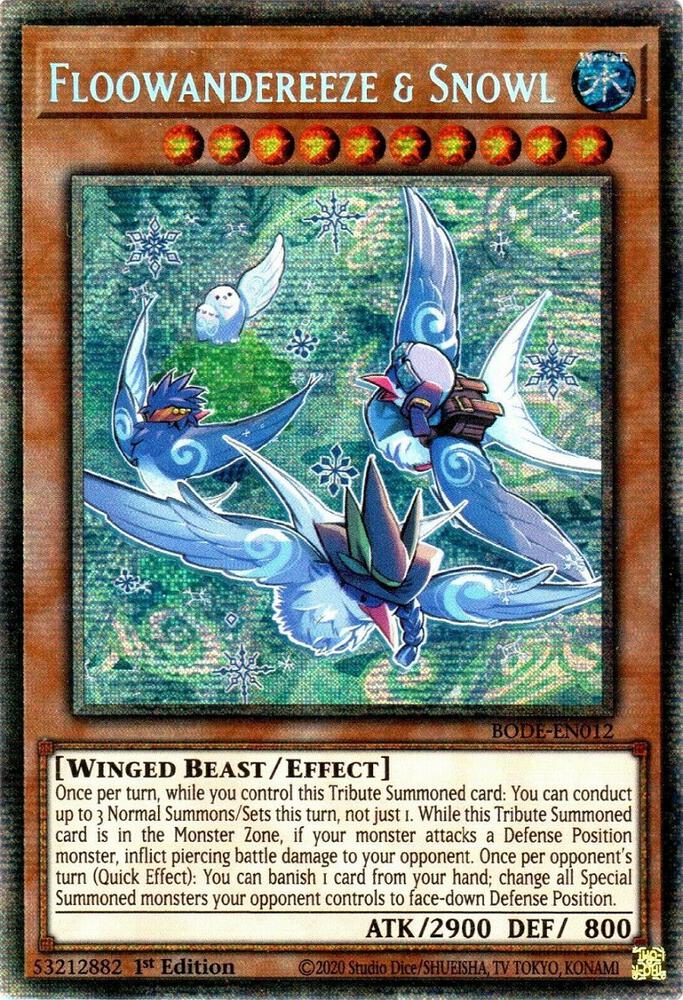 Floowandereeze & Snowl (Starlight Rare) BODE-EN012 card from Burst of Destiny