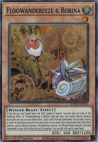 Floowandereeze & Robina BODE-EN013 card from Burst of Destiny