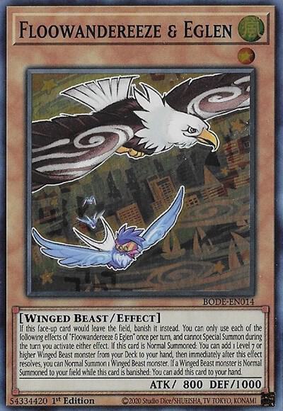 Floowandereeze & Eglen BODE-EN014 card from Burst of Destiny