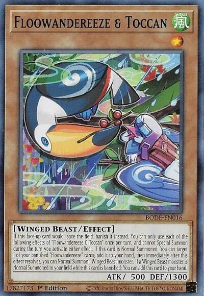 Floowandereeze & Toccan BODE-EN016 card from Burst of Destiny