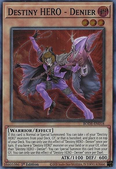 Destiny HERO - Denier BODE-EN018 card from Burst of Destiny