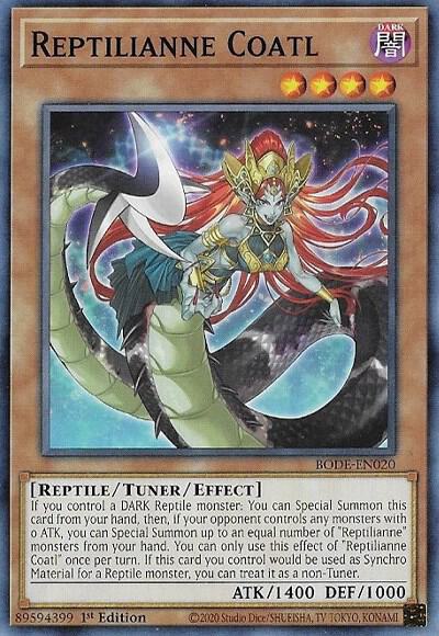 Reptilianne Coatl BODE-EN020 card from Burst of Destiny