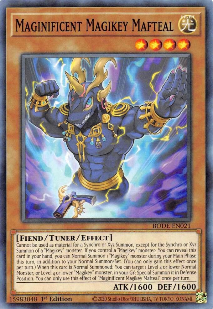 Maginificent Magikey Mafteal BODE-EN021 card from Burst of Destiny