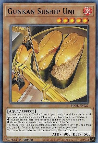 Gunkan Suship Uni BODE-EN022 card from Burst of Destiny