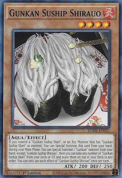 Gunkan Suship Shirauo BODE-EN023 card from Burst of Destiny