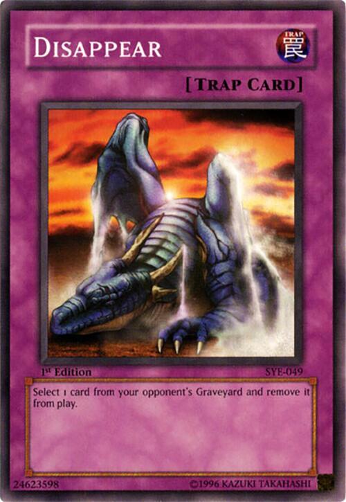 Disappear SYE-049 card from Starter Deck: Yugi Evolution