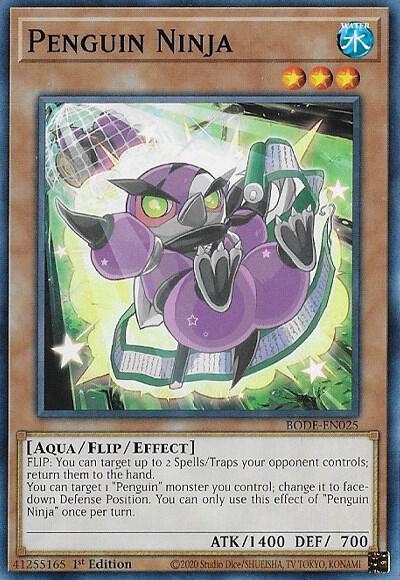 Penguin Ninja BODE-EN025 card from Burst of Destiny