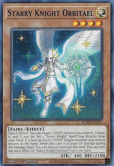 Starry Knight Orbitael BODE-EN027 card from Burst of Destiny