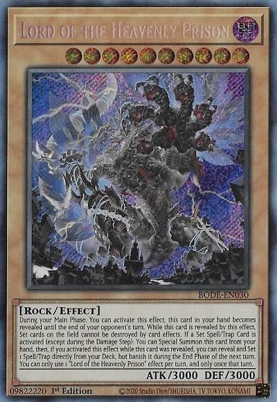 Lord of the Heavenly Prison BODE-EN030 card from Burst of Destiny