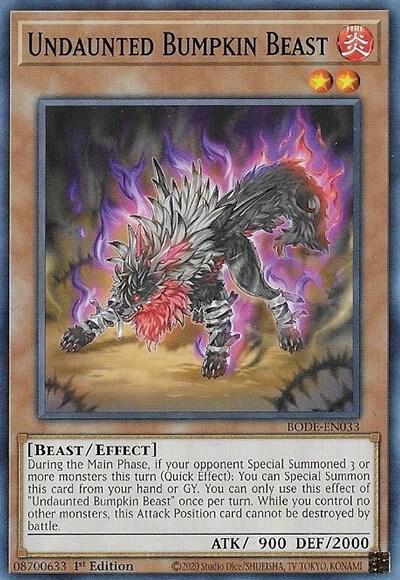 Undaunted Bumpkin Beast BODE-EN033 card from Burst of Destiny