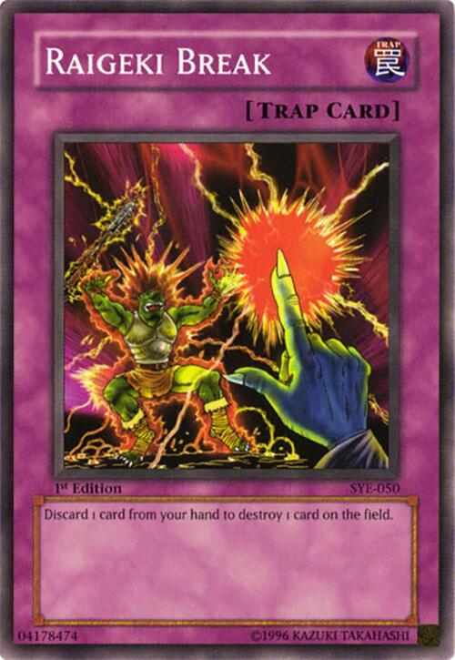 Raigeki Break SYE-050 card from Starter Deck: Yugi Evolution