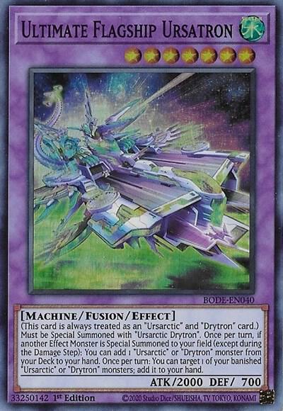 Ultimate Flagship Ursatron BODE-EN040 card from Burst of Destiny