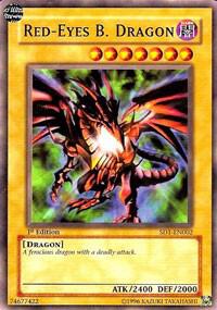 Red-Eyes B. Dragon SD1-EN002 card from Structure Deck: Dragon's Roar