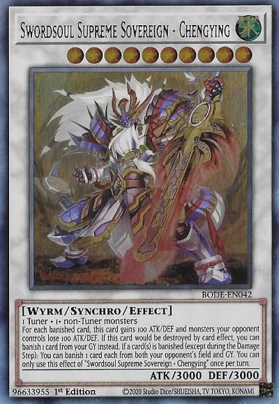 Swordsoul Supreme Sovereign - Chengying BODE-EN042 card from Burst of Destiny