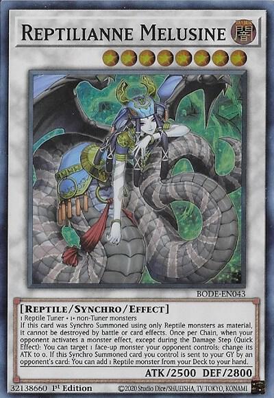 Reptilianne Melusine BODE-EN043 card from Burst of Destiny