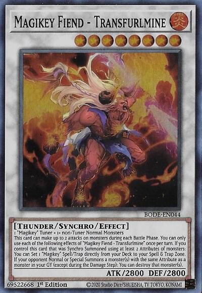 Magikey Fiend - Transfurlmine BODE-EN044 card from Burst of Destiny