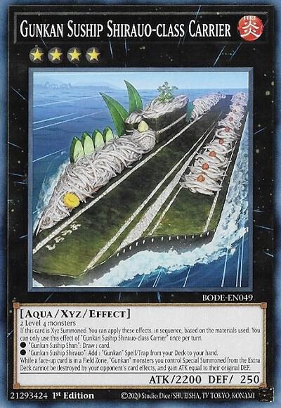Gunkan Suship Shirauo-class Carrier BODE-EN049 card from Burst of Destiny