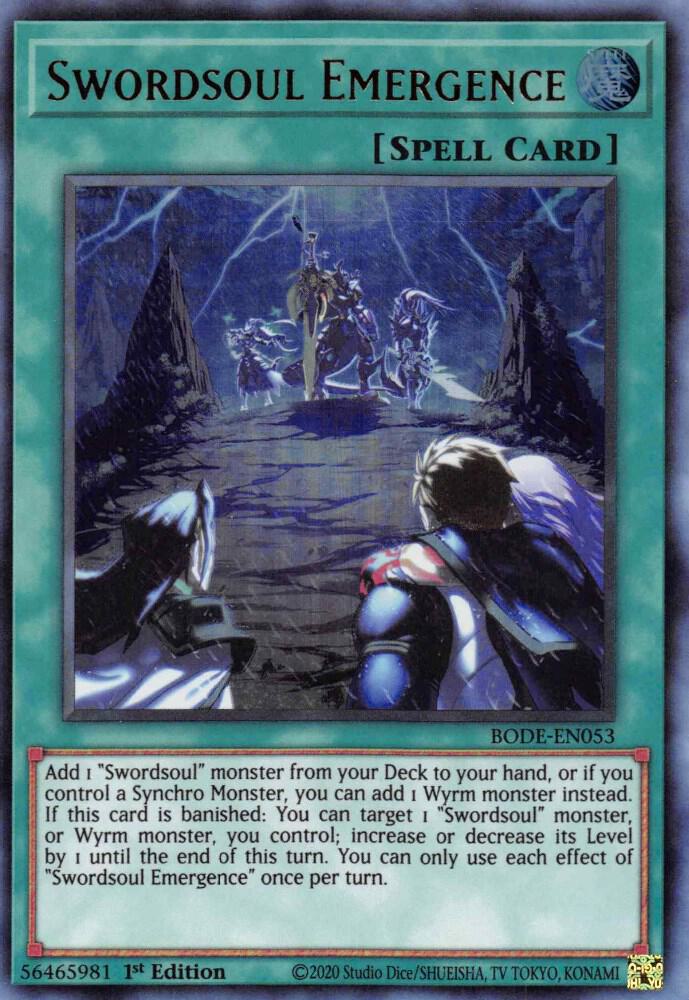 Swordsoul Emergence BODE-EN053 card from Burst of Destiny