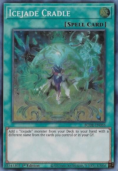 Icejade Cradle BODE-EN056 card from Burst of Destiny