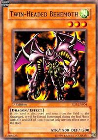 Twin-Headed Behemoth SD1-EN004 card from Structure Deck: Dragon's Roar