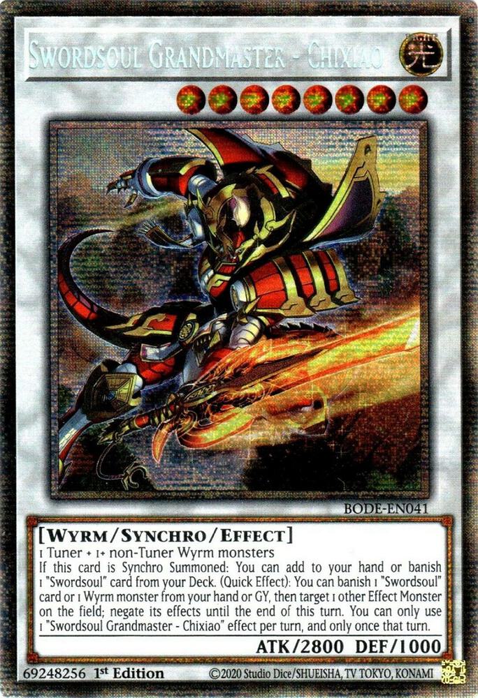 Swordsoul Grandmaster - Chixiao (Starlight Rare) BODE-EN041 card from Burst of Destiny