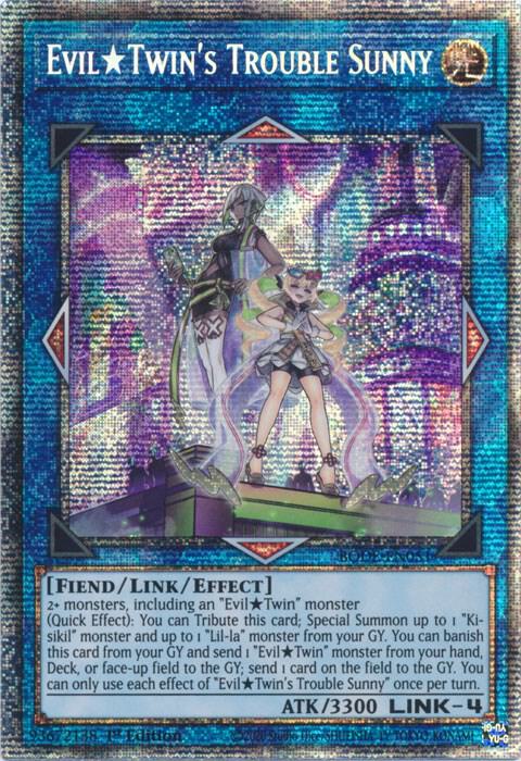 Evil Twin's Trouble Sunny (Starlight Rare) BODE-EN051 card from Burst of Destiny